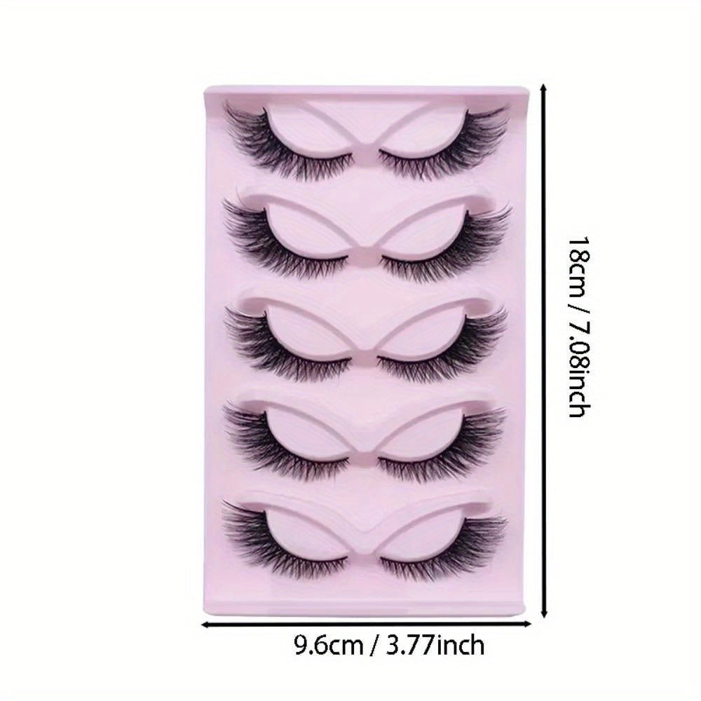 Fluffy Cat Eye Lashes – 15 Pairs Wispy & Dramatic - HalleBeauty